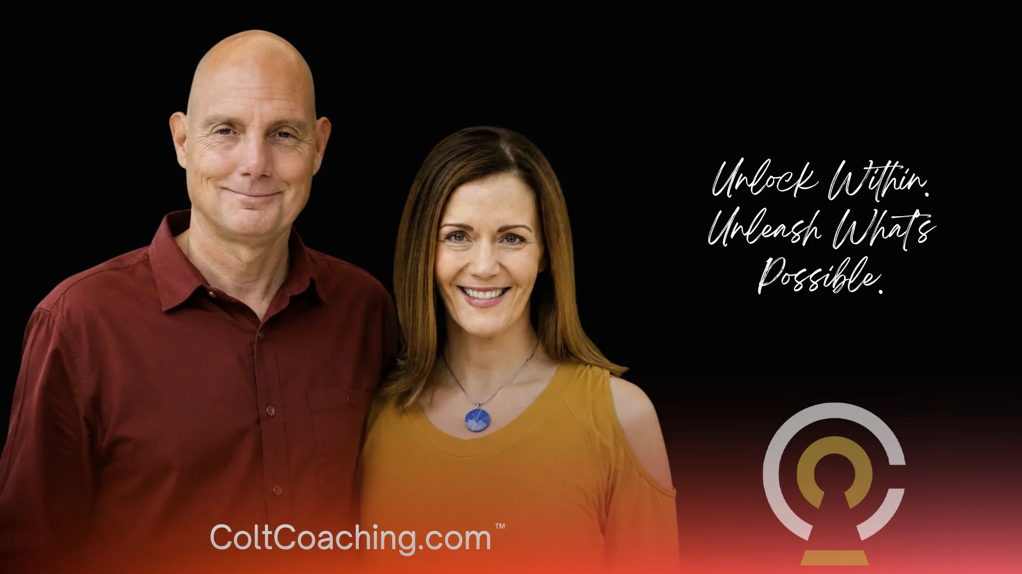 Robert and Michelle Colt, hosts of the Unlock Within. Unleash What&rsquo;s Possible. podcast.